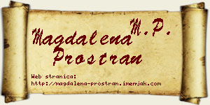 Magdalena Prostran vizit kartica